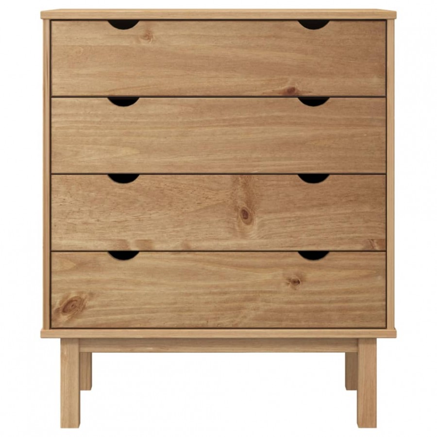 Armoire à tiroirs 76,5x39,5x90 cm Bois de pin massif