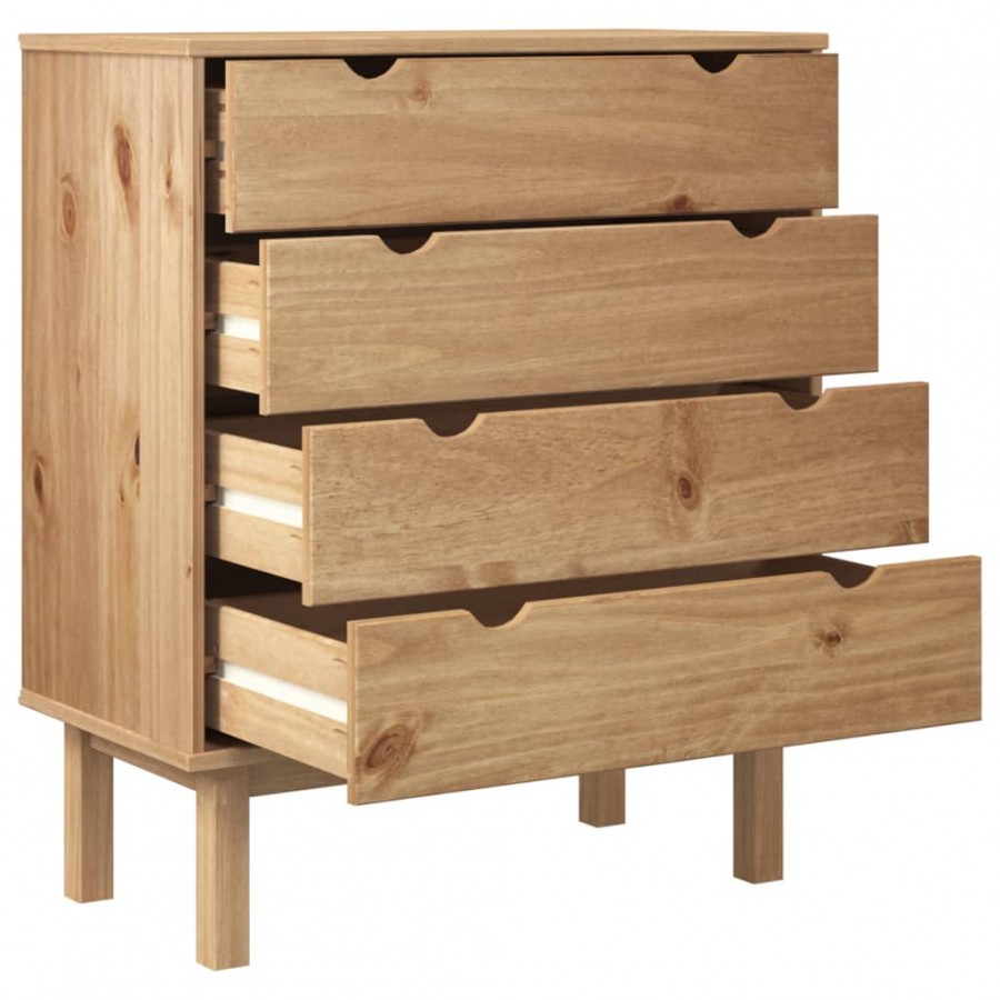 Armoire à tiroirs 76,5x39,5x90 cm Bois de pin massif