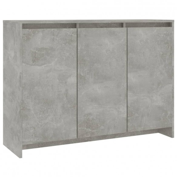 Buffet Gris béton 102x33x75 cm Aggloméré