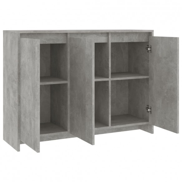 Buffet Gris béton 102x33x75 cm Aggloméré