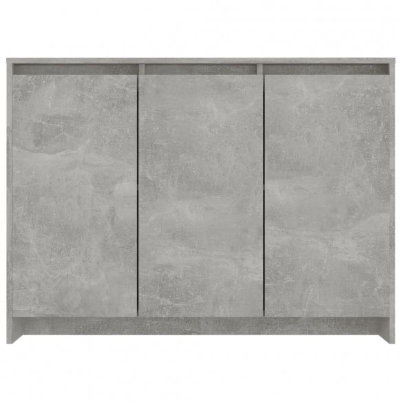 Buffet Gris béton 102x33x75 cm Aggloméré