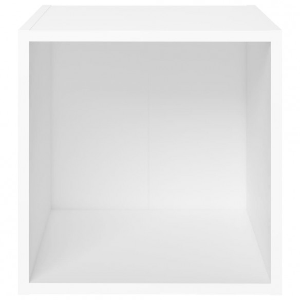 Meubles TV 2 pcs Blanc 37x35x37 cm Aggloméré