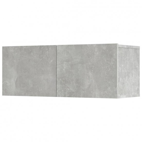 Ensemble de meubles TV 5 pcs Gris béton Bois d'ingénierie