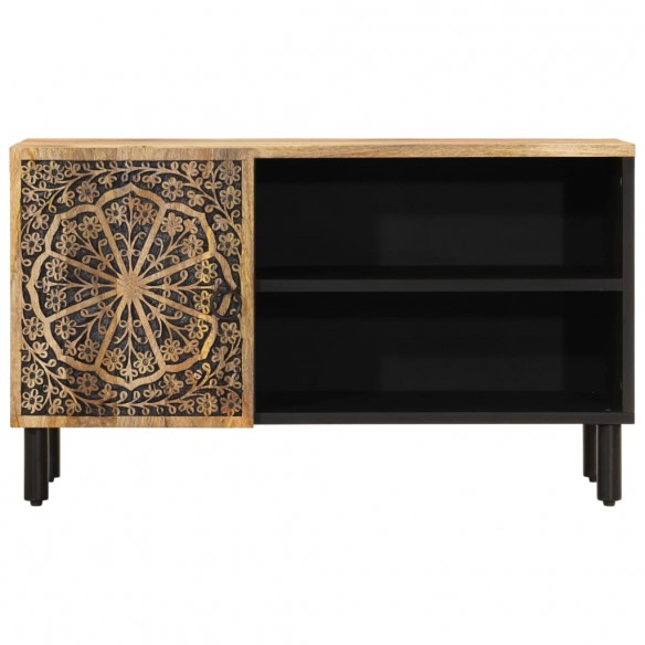 Meuble TV 80x31x46 cm bois massif de manguier