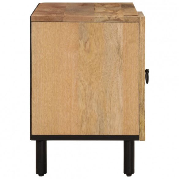 Meuble TV 80x31x46 cm bois massif de manguier