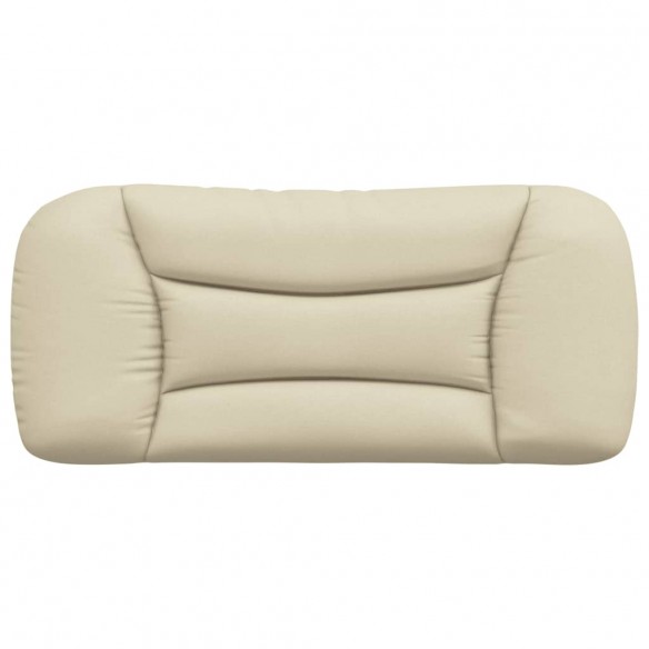 Coussin de tête de lit crème 90 cm tissu