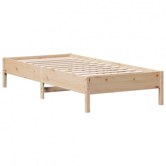 Cadre de lit 90x200 cm bois de pin massif