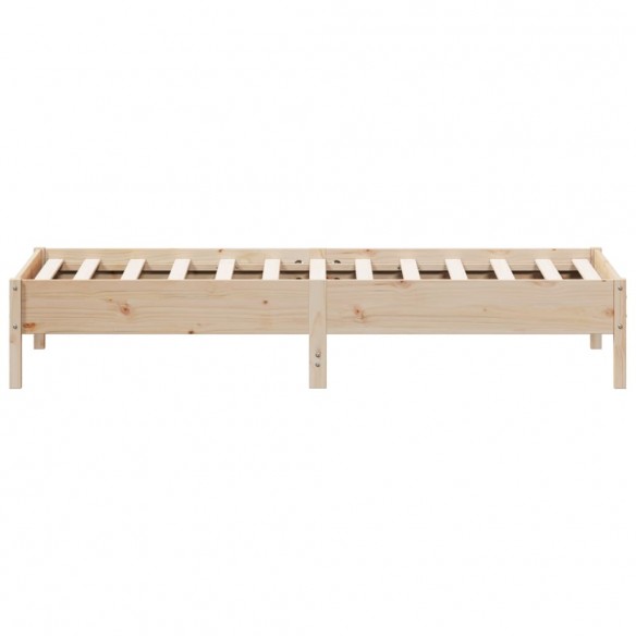 Cadre de lit 90x200 cm bois de pin massif