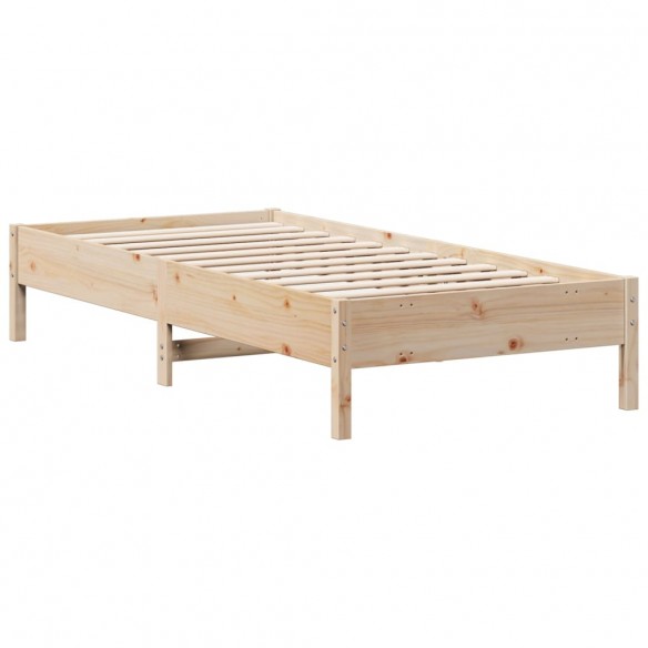 Cadre de lit 90x200 cm bois de pin massif