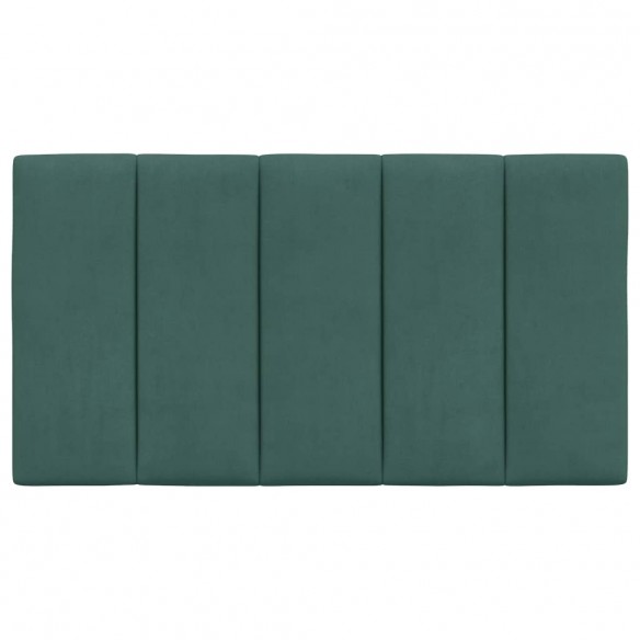 Coussin de tête de lit vert foncé 90 cm velours