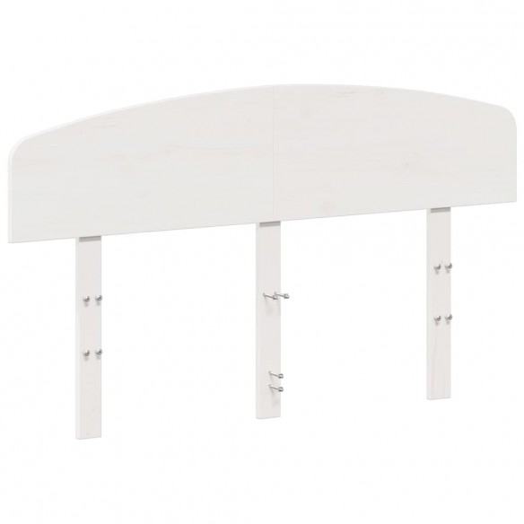 Tête de lit blanc 120 cm bois massif de pin