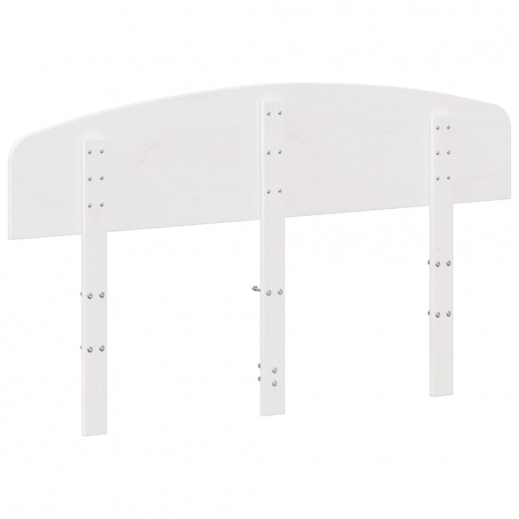 Tête de lit blanc 120 cm bois massif de pin