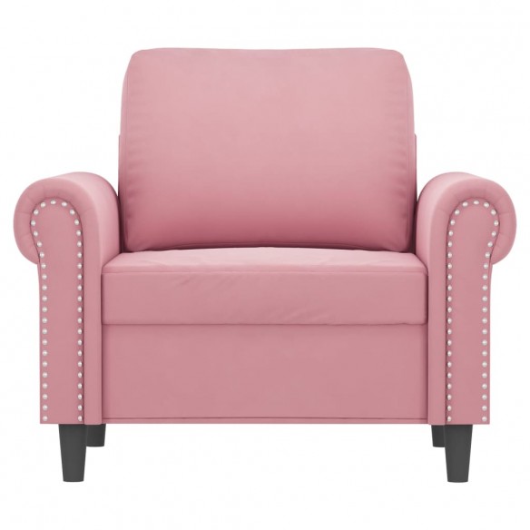 Fauteuil Rose 60 cm Velours