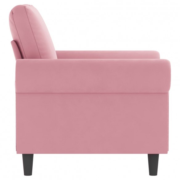 Fauteuil Rose 60 cm Velours