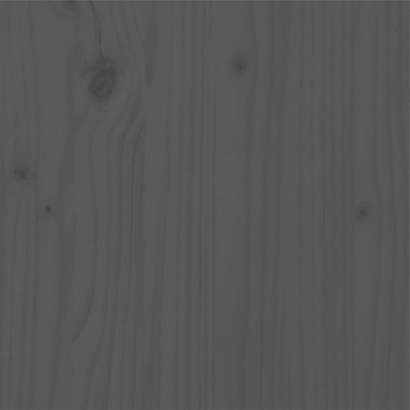 Cadre de lit Bois de pin massif 90x190 cm Gris simple