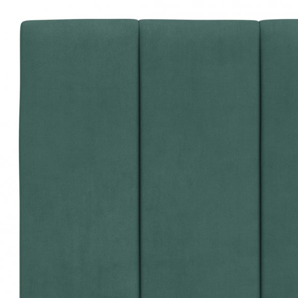 Coussin de tête de lit vert foncé 180 cm velours