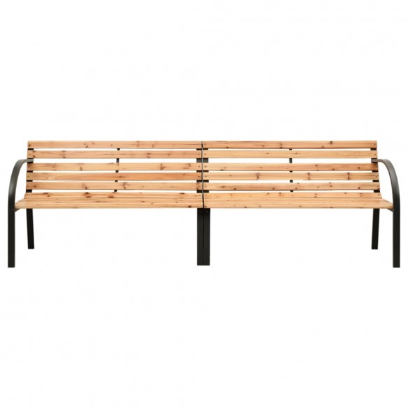 Banc double de jardin 225 cm Bois de sapin massif