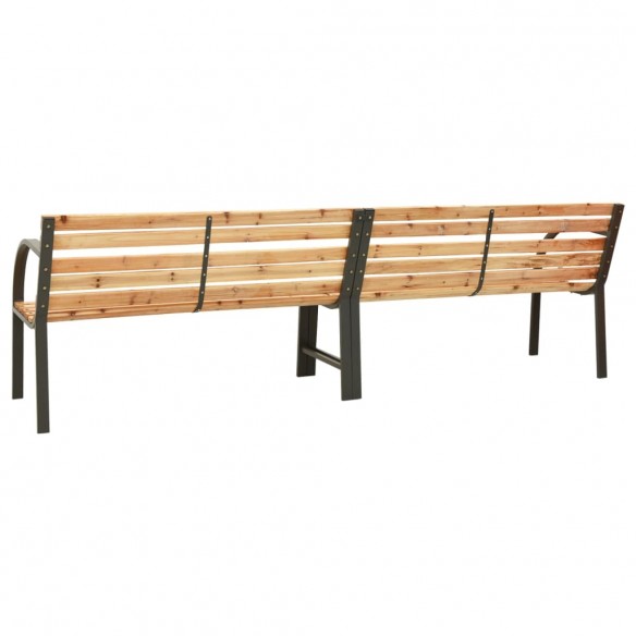 Banc double de jardin 225 cm Bois de sapin massif