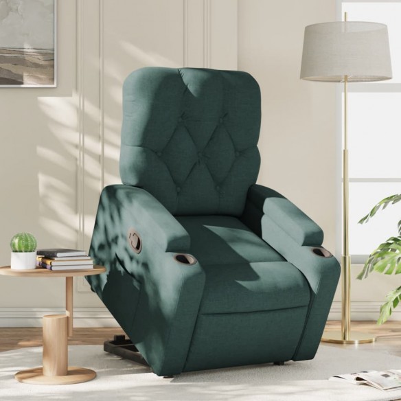 Fauteuil inclinable vert foncé tissu