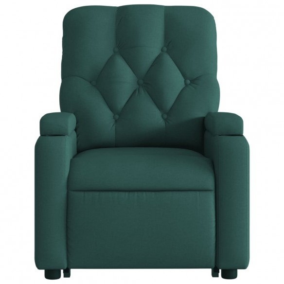 Fauteuil inclinable vert foncé tissu