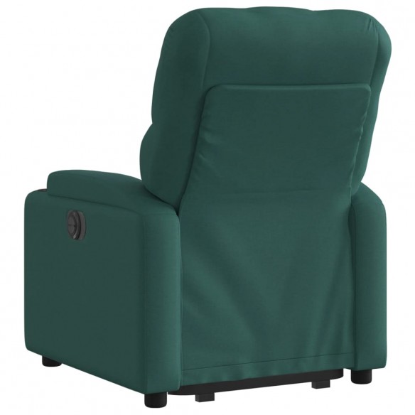 Fauteuil inclinable électrique vert foncé tissu