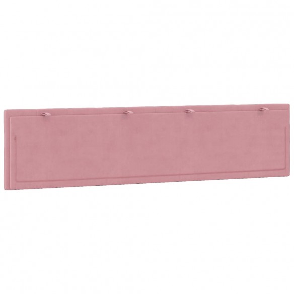 Coussin de tête de lit rose 200 cm velours