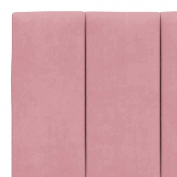 Coussin de tête de lit rose 200 cm velours