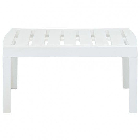 Table de jardin Blanc 78x55x38 cm Plastique