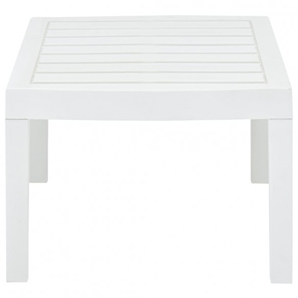 Table de jardin Blanc 78x55x38 cm Plastique