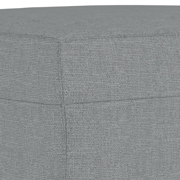 Ensemble de canapés 3 pcs avec coussins Gris clair Tissu