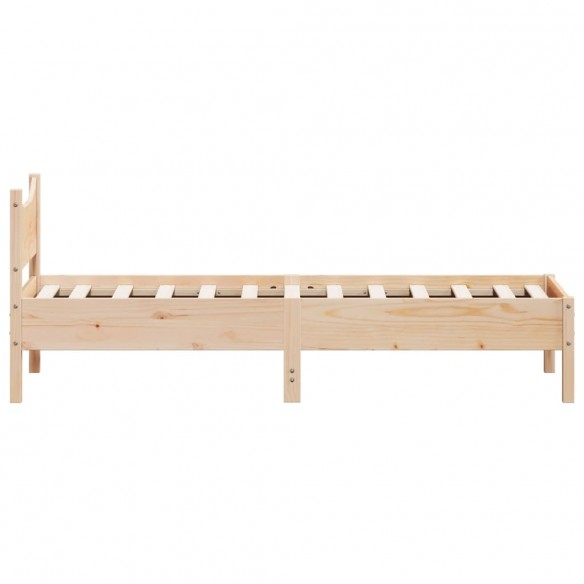 Cadre de lit 90x190 cm Bois de pin massif