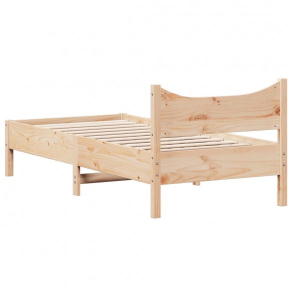 Cadre de lit 90x190 cm Bois de pin massif