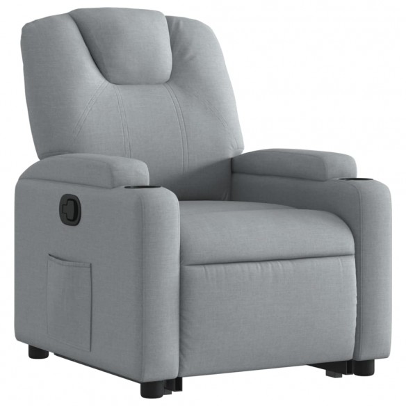 Fauteuil inclinable Gris clair Tissu