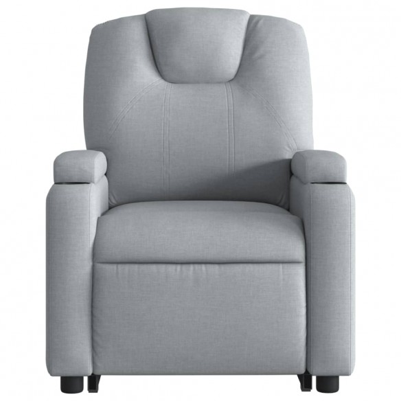 Fauteuil inclinable Gris clair Tissu