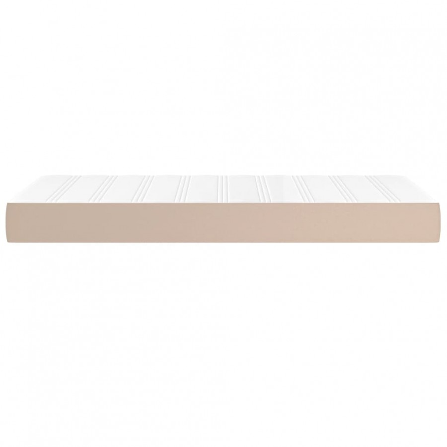 Matelas de lit à ressorts ensachés cappuccino 120x190x20 cm