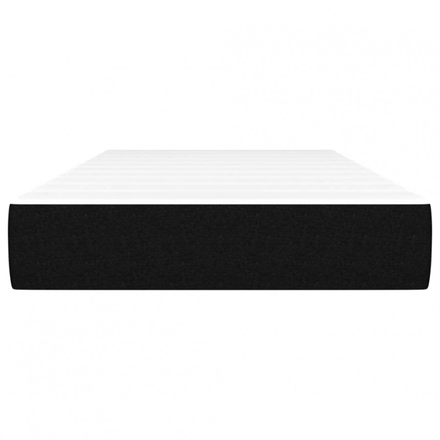Matelas de lit à ressorts ensachés noir 120x190x20 cm Tissu