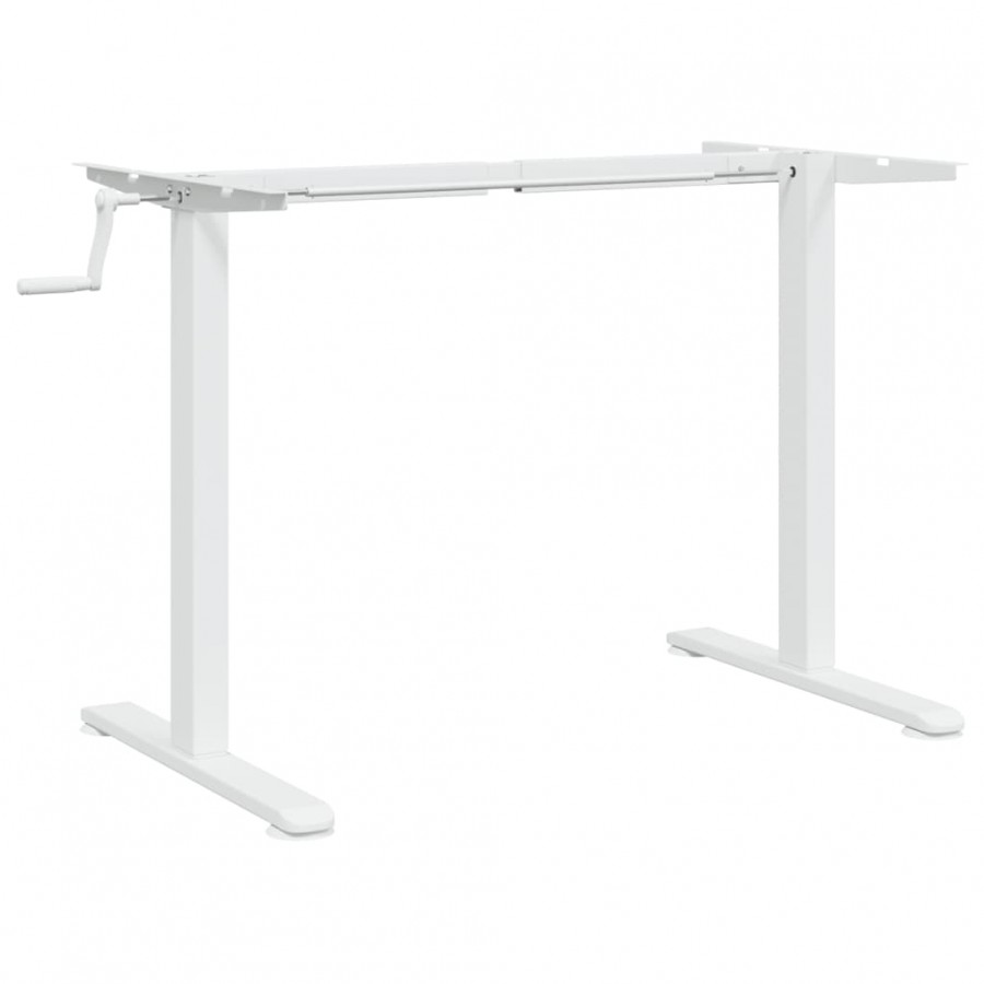 Cadre de bureau debout blanc (94-135)x60x(70-114) cm acier Cadre de bureau debout blanc (94-135)x60x(70-114) cm acier