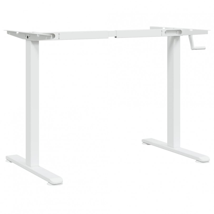 Cadre de bureau debout blanc (94-135)x60x(70-114) cm acier Cadre de bureau debout blanc (94-135)x60x(70-114) cm acier