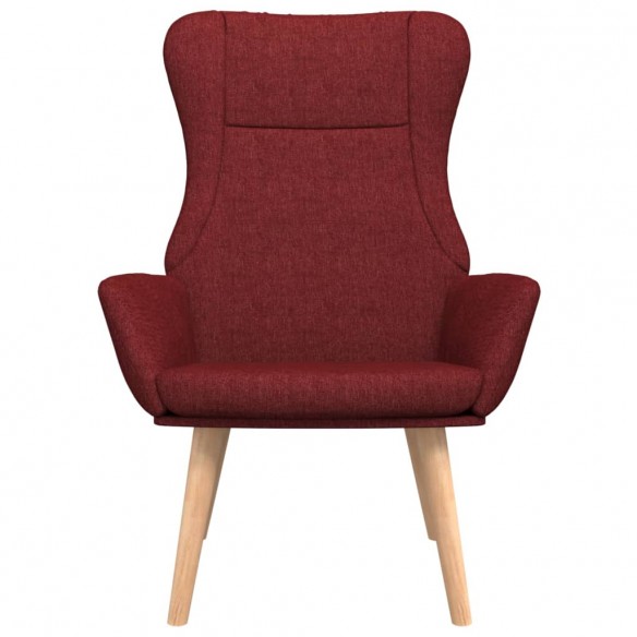 Chaise de relaxation Rouge bordeaux Tissu