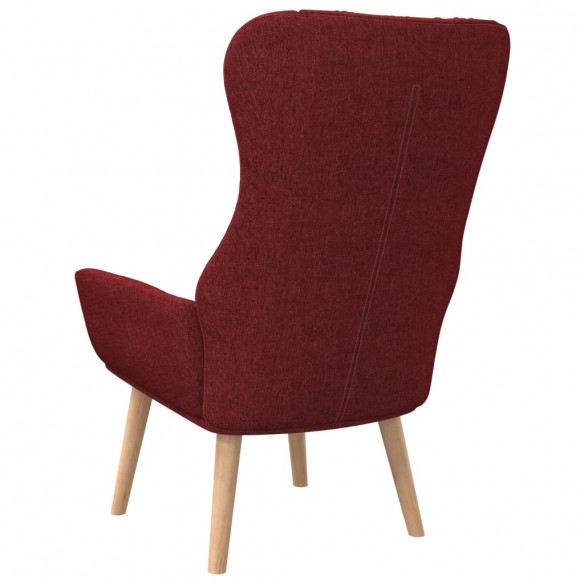 Chaise de relaxation Rouge bordeaux Tissu