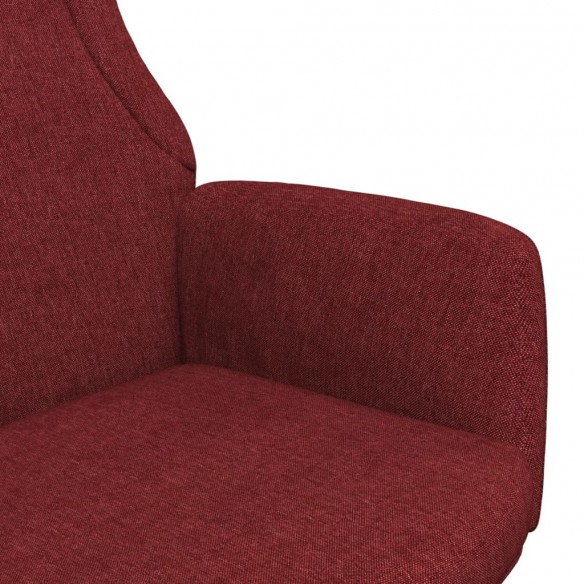 Chaise de relaxation Rouge bordeaux Tissu