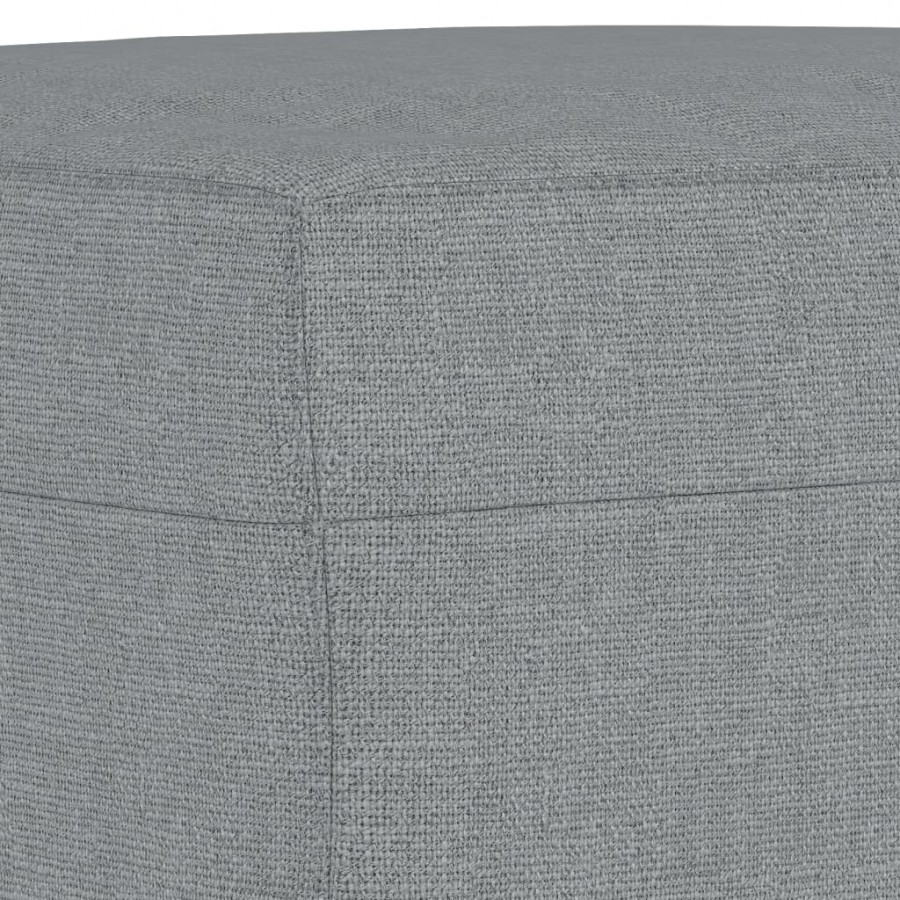 Ensemble de canapés 4 pcs avec coussins Gris clair Tissu