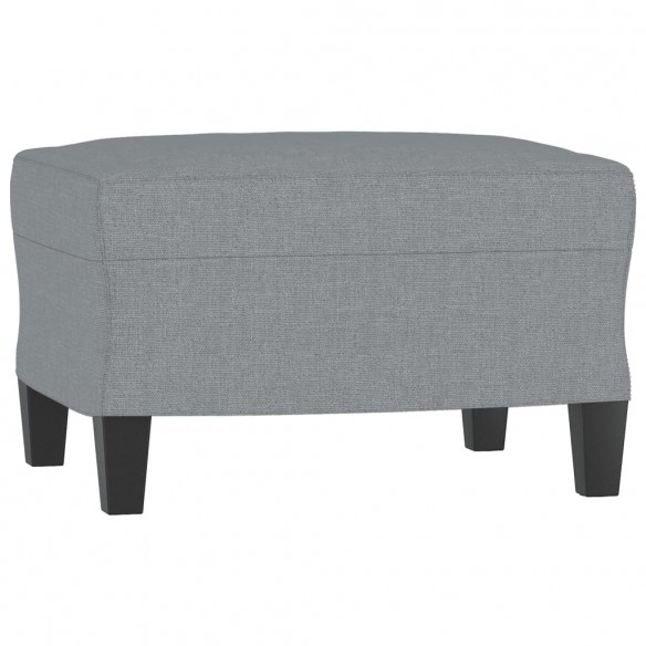 Ensemble de canapés 3 pcs avec coussins Gris clair Tissu