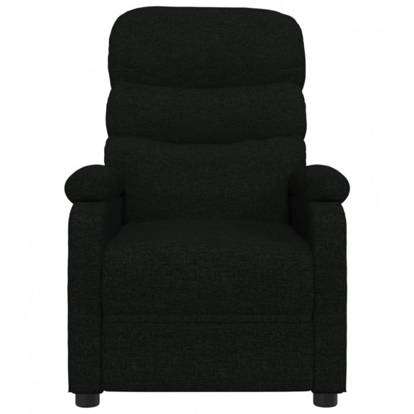 Fauteuil inclinable électrique Noir Tissu