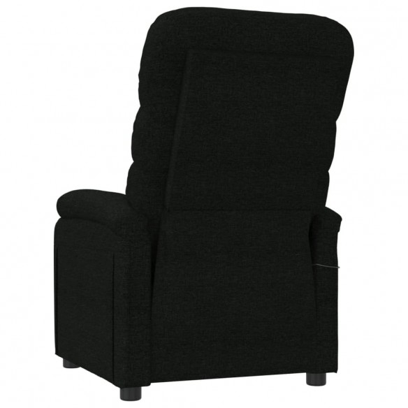 Fauteuil inclinable électrique Noir Tissu