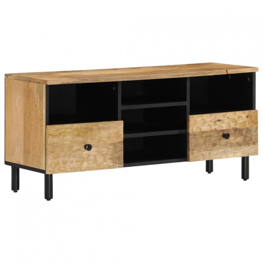 Meuble TV 100x33x46 cm bois massif de...