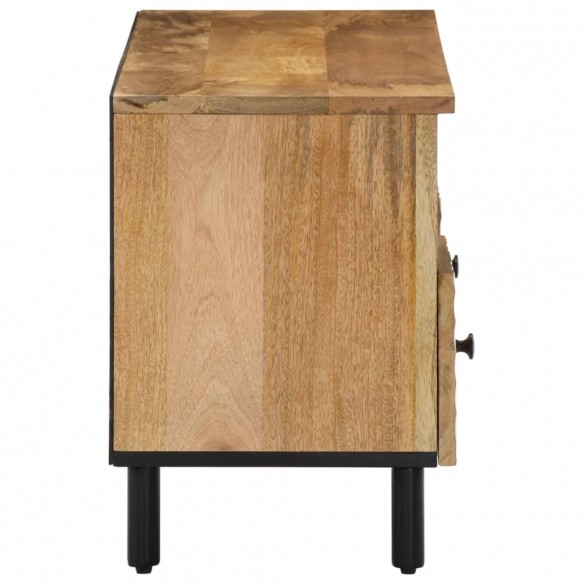 Meuble TV 100x33x46 cm bois massif de manguier