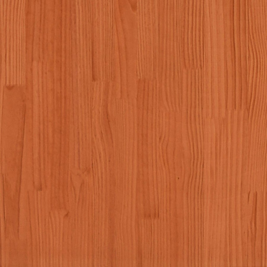 Table basse cire marron 110x50x33,5 cm bois massif de pin Table basse cire marron 110x50x33,5 cm bois massif de pin