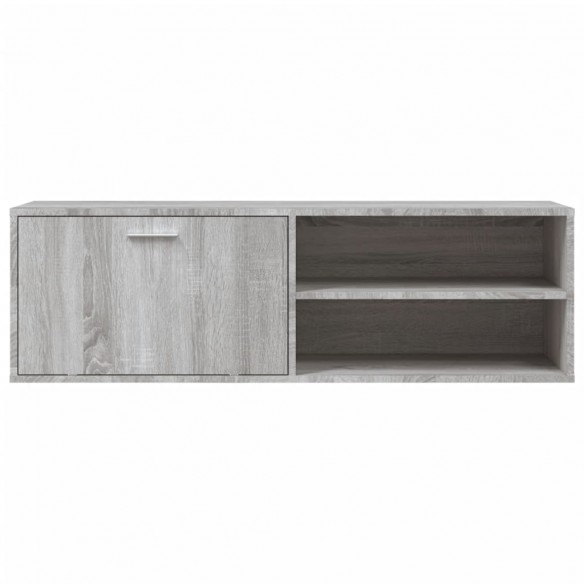 Meuble TV sonoma gris 120x34x37 cm bois d'ingénierie