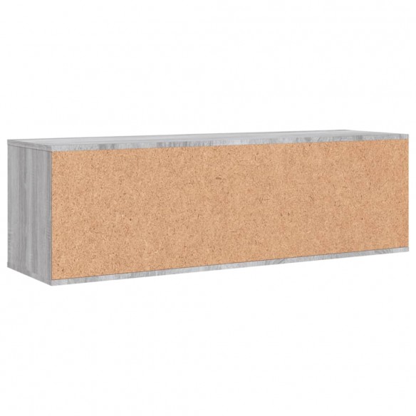 Meuble TV sonoma gris 120x34x37 cm bois d'ingénierie